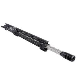 ARD AR15 5.56 STAINLESS DIAMOND FLUTED THREADED BULL UPPER 24" #VRTD24